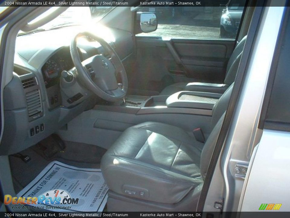 2004 Nissan Armada LE 4x4 Silver Lightning Metallic / Steel/Titanium Photo #7