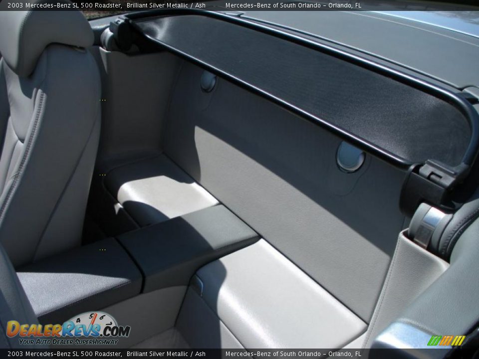 2003 Mercedes-Benz SL 500 Roadster Brilliant Silver Metallic / Ash Photo #18