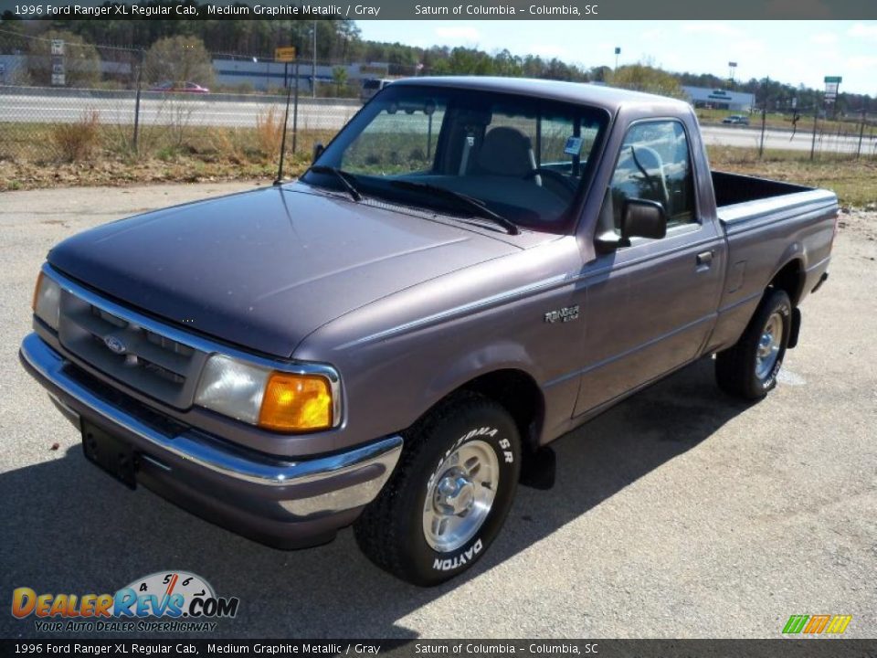 1996 Ford Ranger XL Regular Cab Medium Graphite Metallic / Gray Photo #1