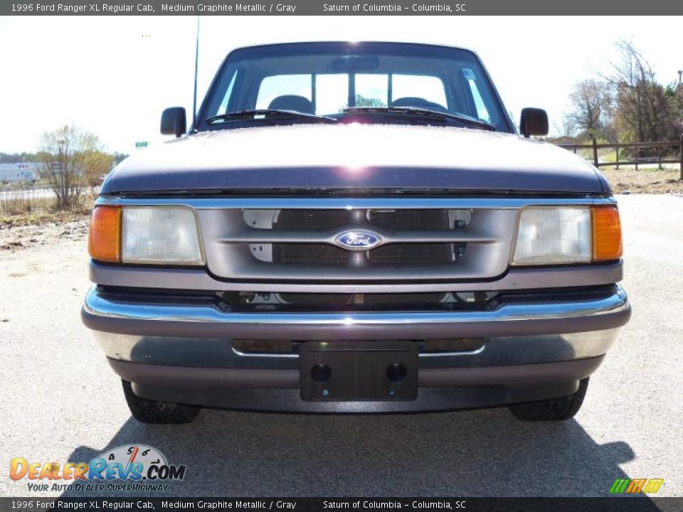 1996 Ford Ranger XL Regular Cab Medium Graphite Metallic / Gray Photo #3