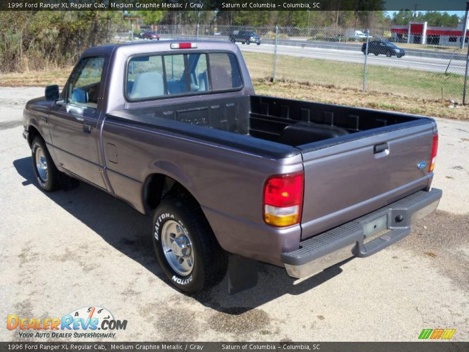 1996 Ford Ranger XL Regular Cab Medium Graphite Metallic / Gray Photo #5