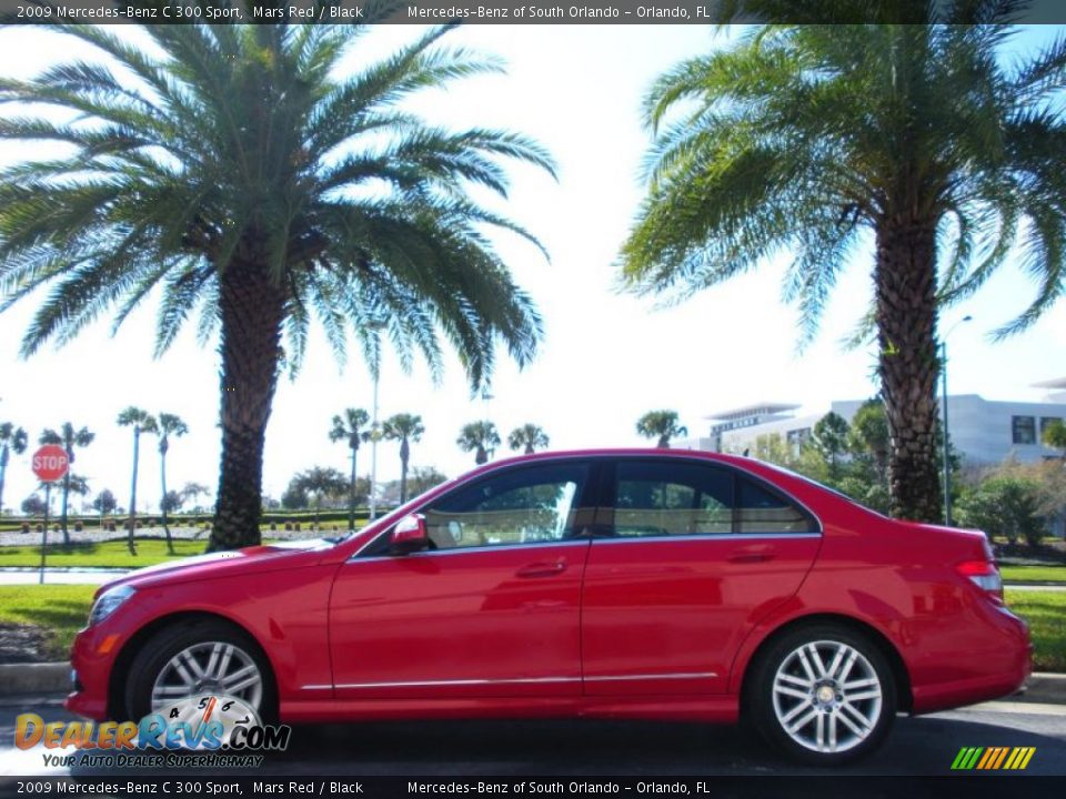 2009 Mercedes-Benz C 300 Sport Mars Red / Black Photo #1