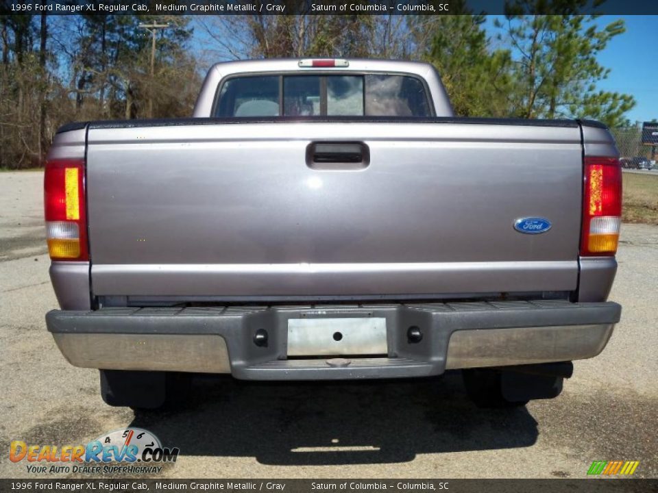 1996 Ford Ranger XL Regular Cab Medium Graphite Metallic / Gray Photo #7