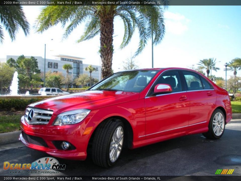 2009 Mercedes-Benz C 300 Sport Mars Red / Black Photo #2