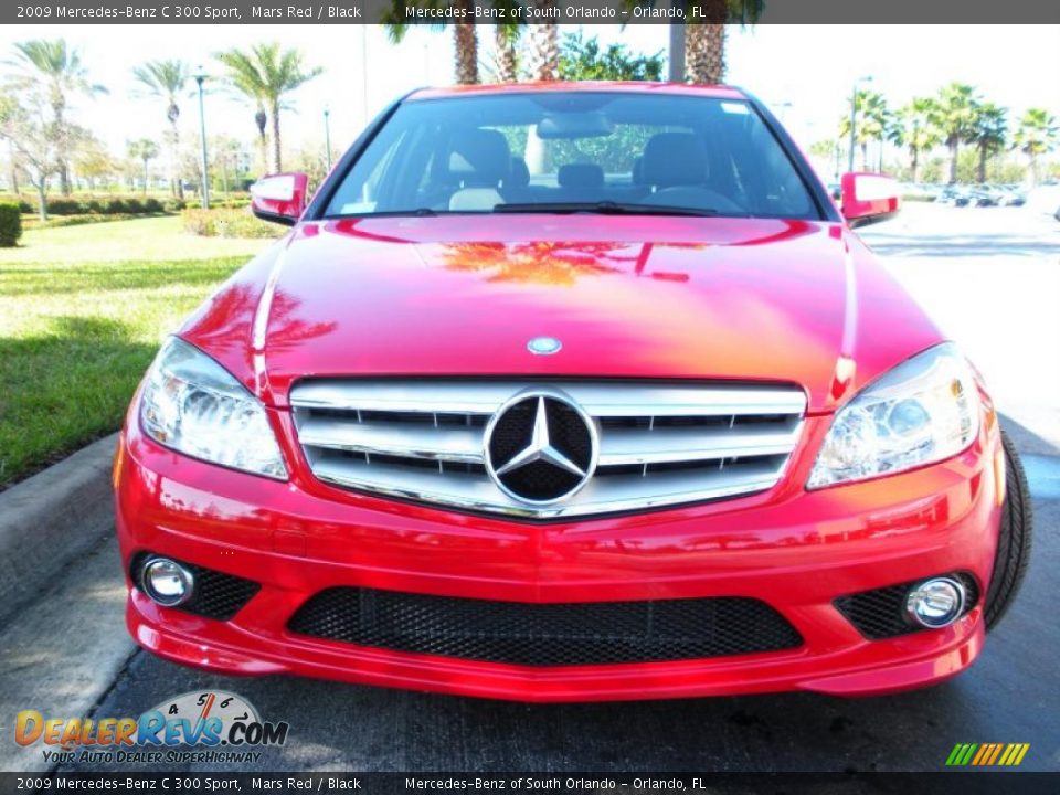 2009 Mercedes-Benz C 300 Sport Mars Red / Black Photo #3