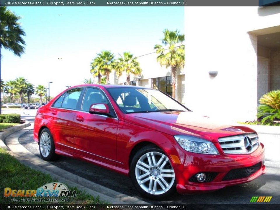2009 Mercedes-Benz C 300 Sport Mars Red / Black Photo #4