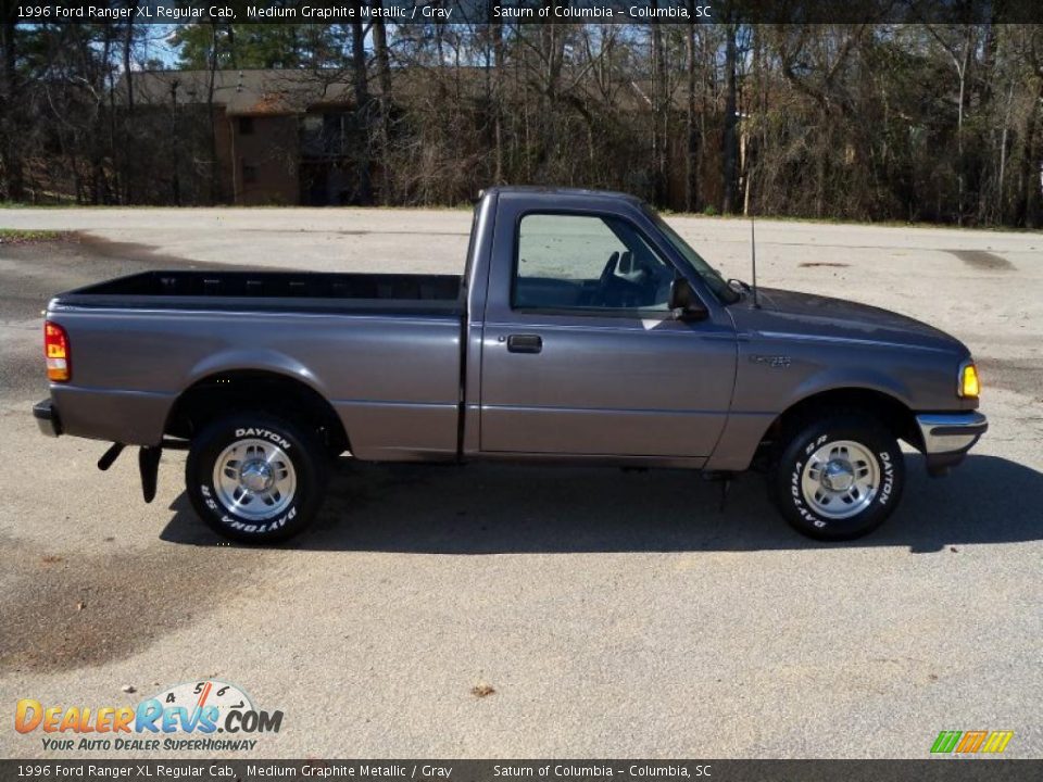 1996 Ford Ranger XL Regular Cab Medium Graphite Metallic / Gray Photo #9