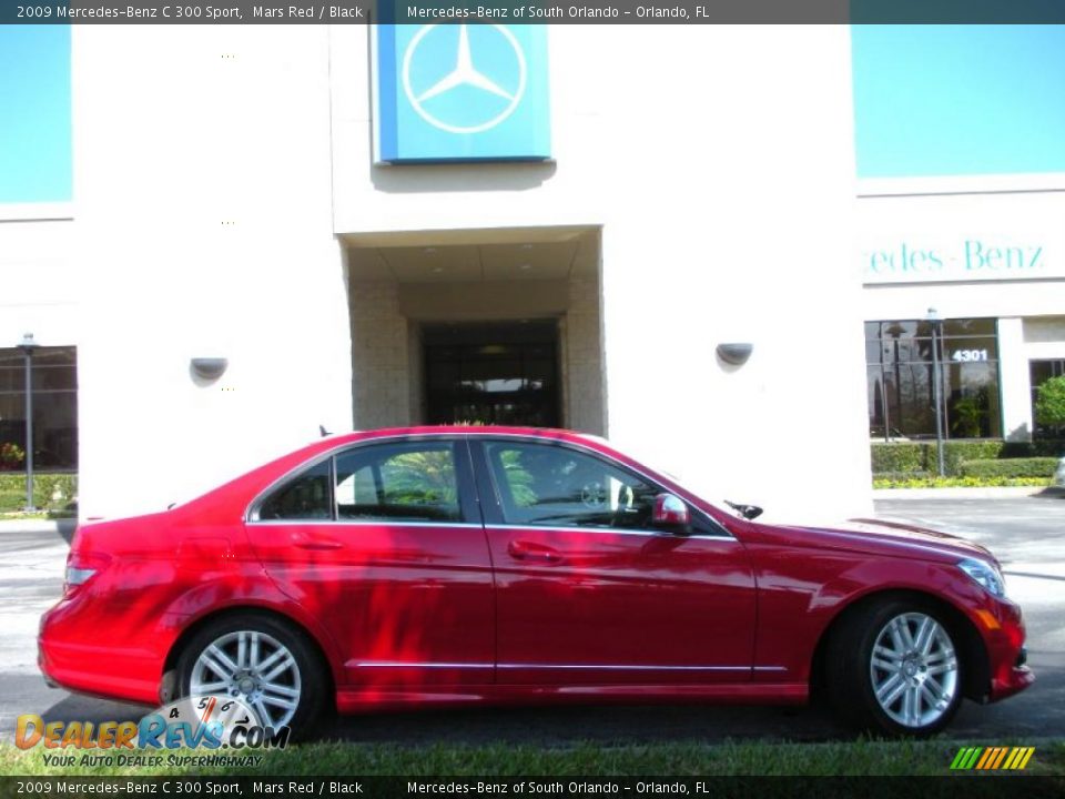2009 Mercedes-Benz C 300 Sport Mars Red / Black Photo #5
