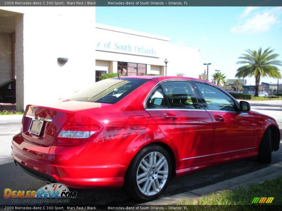 2009 Mercedes-Benz C 300 Sport Mars Red / Black Photo #6