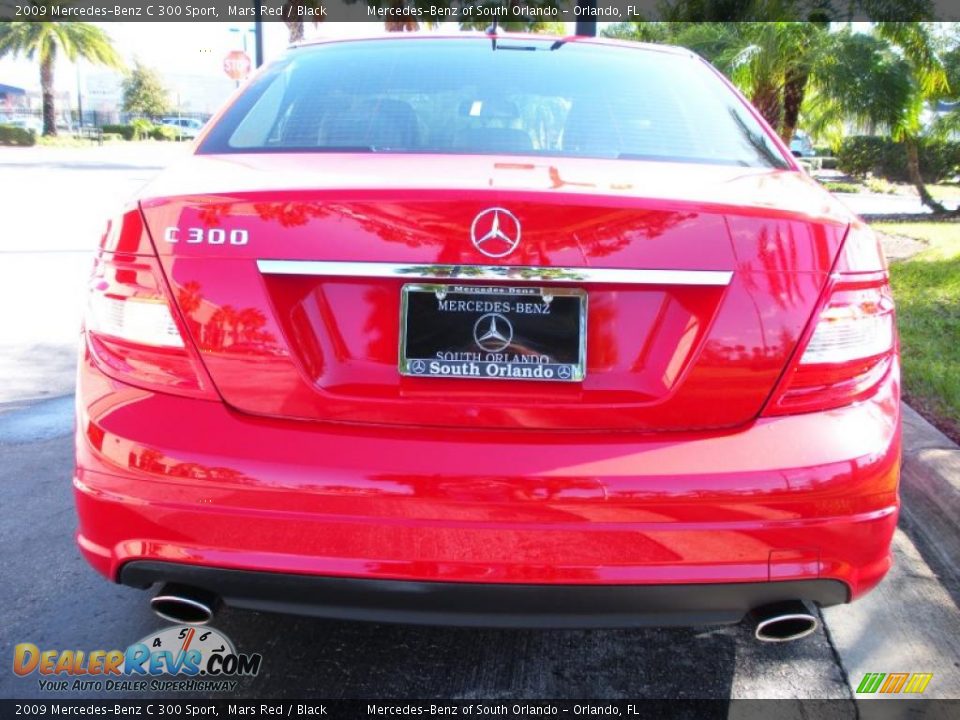 2009 Mercedes-Benz C 300 Sport Mars Red / Black Photo #7