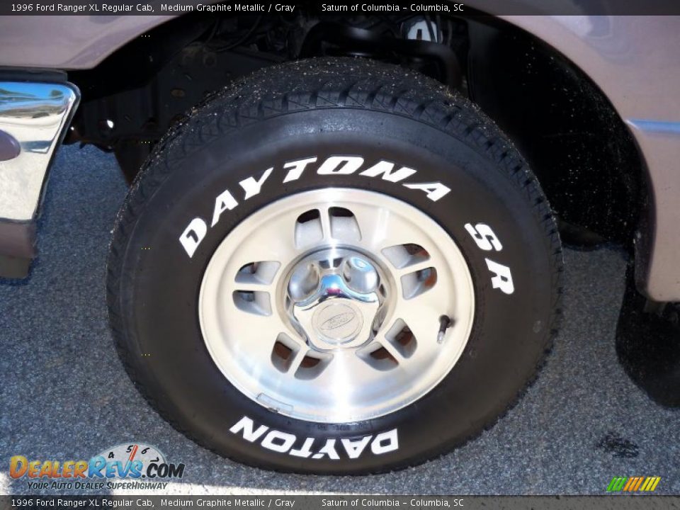 1996 Ford Ranger XL Regular Cab Medium Graphite Metallic / Gray Photo #11