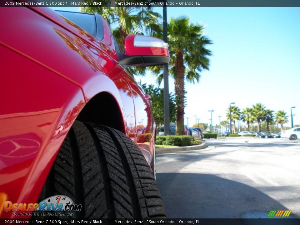 2009 Mercedes-Benz C 300 Sport Mars Red / Black Photo #9