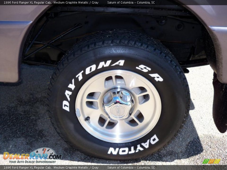 1996 Ford Ranger XL Regular Cab Medium Graphite Metallic / Gray Photo #12