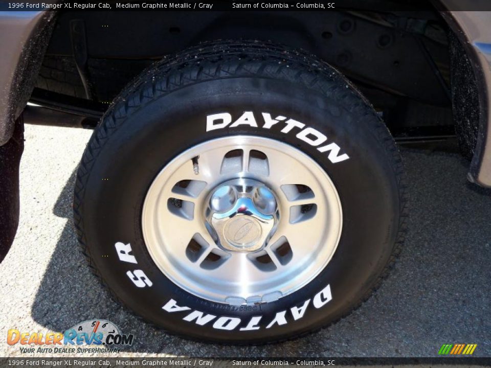 1996 Ford Ranger XL Regular Cab Medium Graphite Metallic / Gray Photo #13