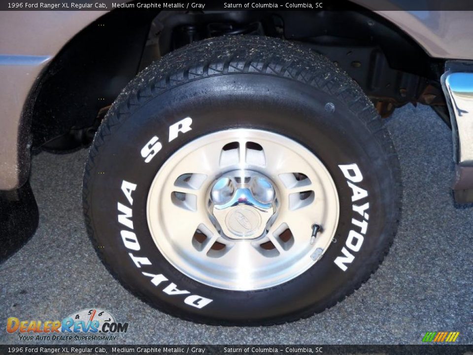 1996 Ford Ranger XL Regular Cab Medium Graphite Metallic / Gray Photo #14