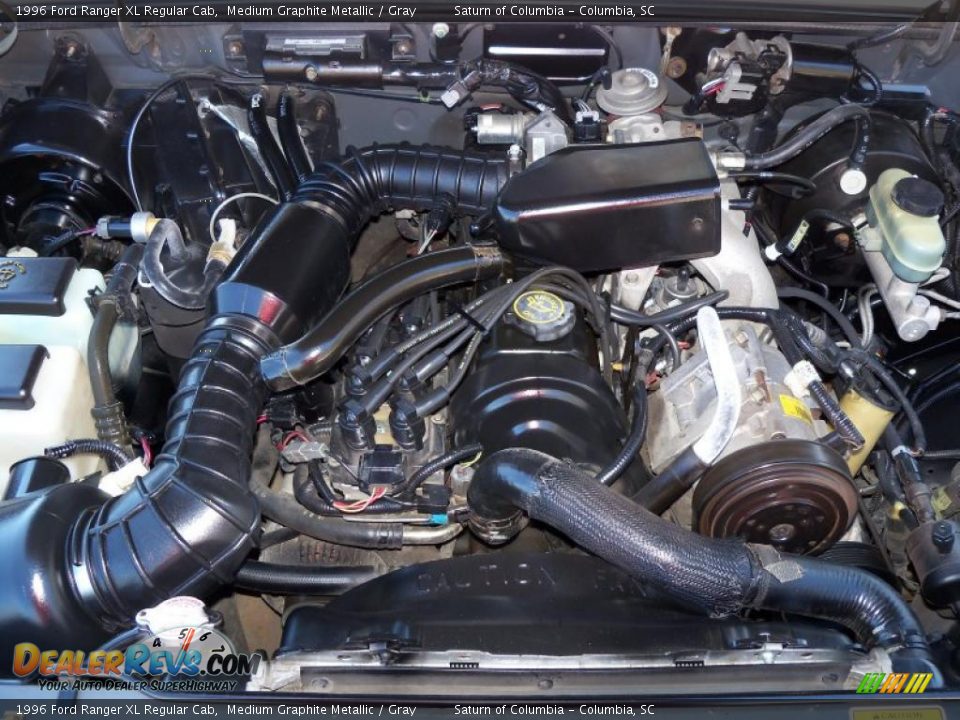 1996 Ford Ranger XL Regular Cab Medium Graphite Metallic / Gray Photo #15