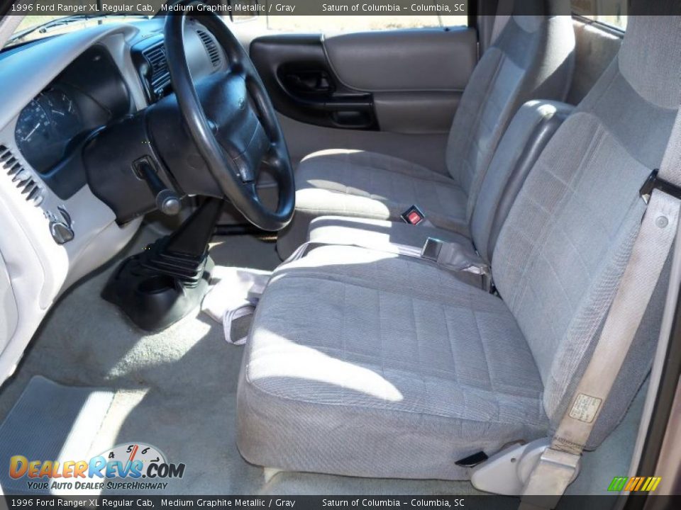 1996 Ford Ranger XL Regular Cab Medium Graphite Metallic / Gray Photo #18