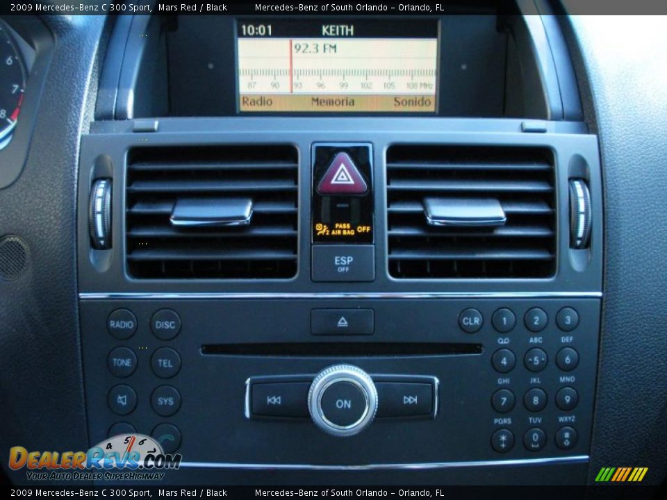2009 Mercedes-Benz C 300 Sport Mars Red / Black Photo #21