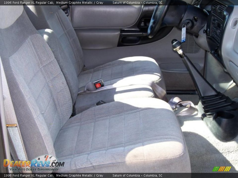 1996 Ford Ranger XL Regular Cab Medium Graphite Metallic / Gray Photo #20