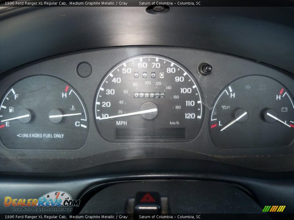 1996 Ford Ranger XL Regular Cab Medium Graphite Metallic / Gray Photo #24