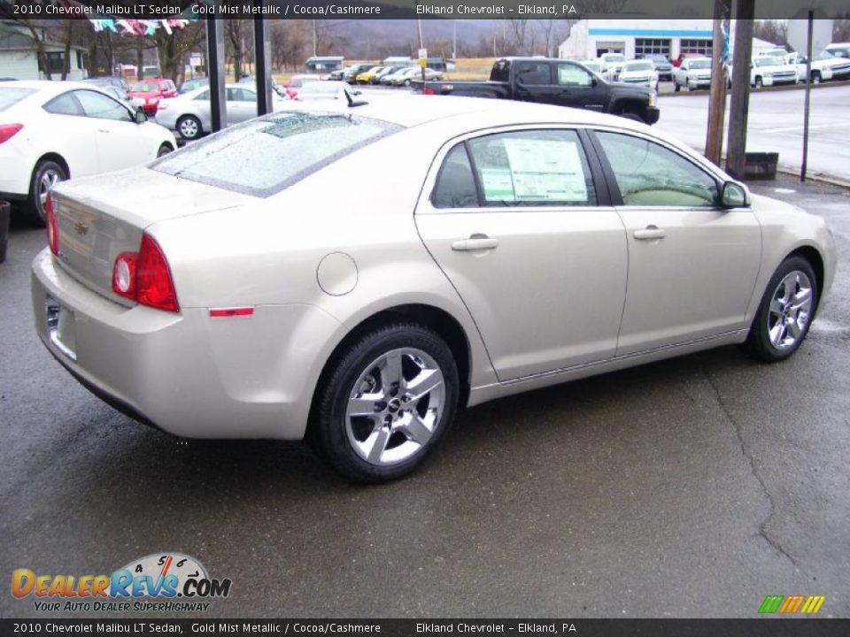 2010 Chevrolet Malibu LT Sedan Gold Mist Metallic / Cocoa/Cashmere Photo #5