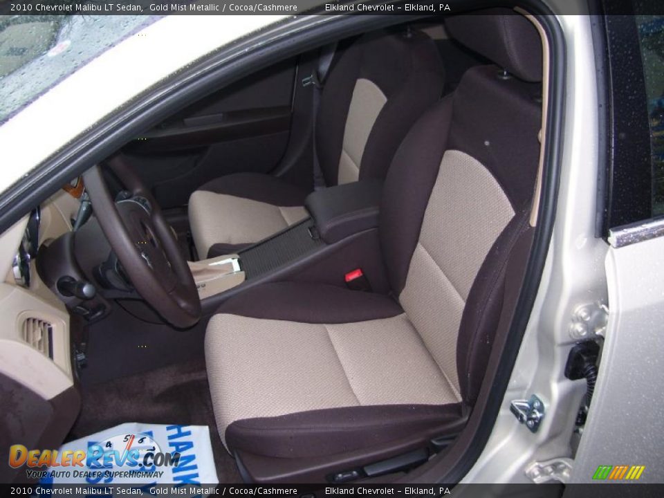 2010 Chevrolet Malibu LT Sedan Gold Mist Metallic / Cocoa/Cashmere Photo #27