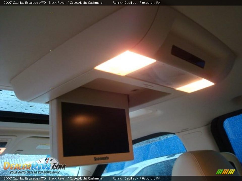 2007 Cadillac Escalade AWD Black Raven / Cocoa/Light Cashmere Photo #13