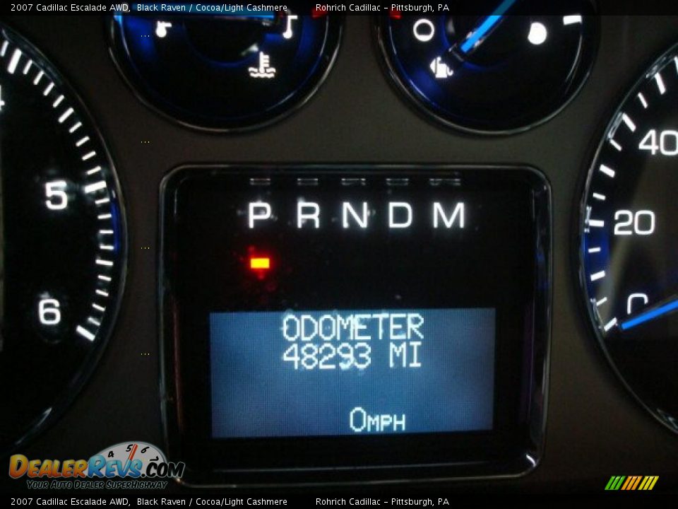 2007 Cadillac Escalade AWD Black Raven / Cocoa/Light Cashmere Photo #20