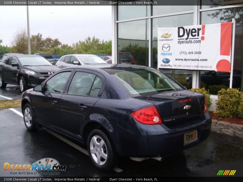 2008 Chevrolet Cobalt LT Sedan Imperial Blue Metallic / Neutral Photo #4