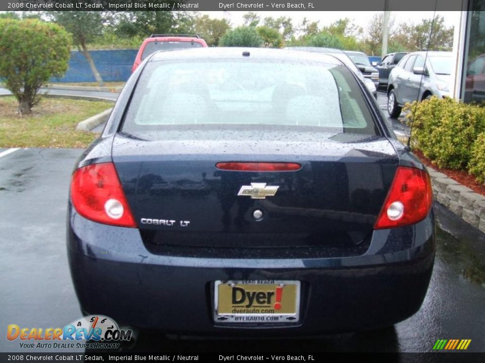 2008 Chevrolet Cobalt LT Sedan Imperial Blue Metallic / Neutral Photo #5