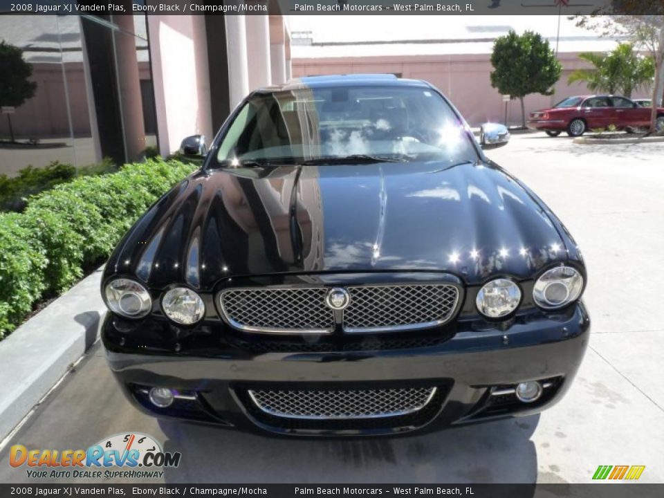 2008 Jaguar XJ Vanden Plas Ebony Black / Champagne/Mocha Photo #1