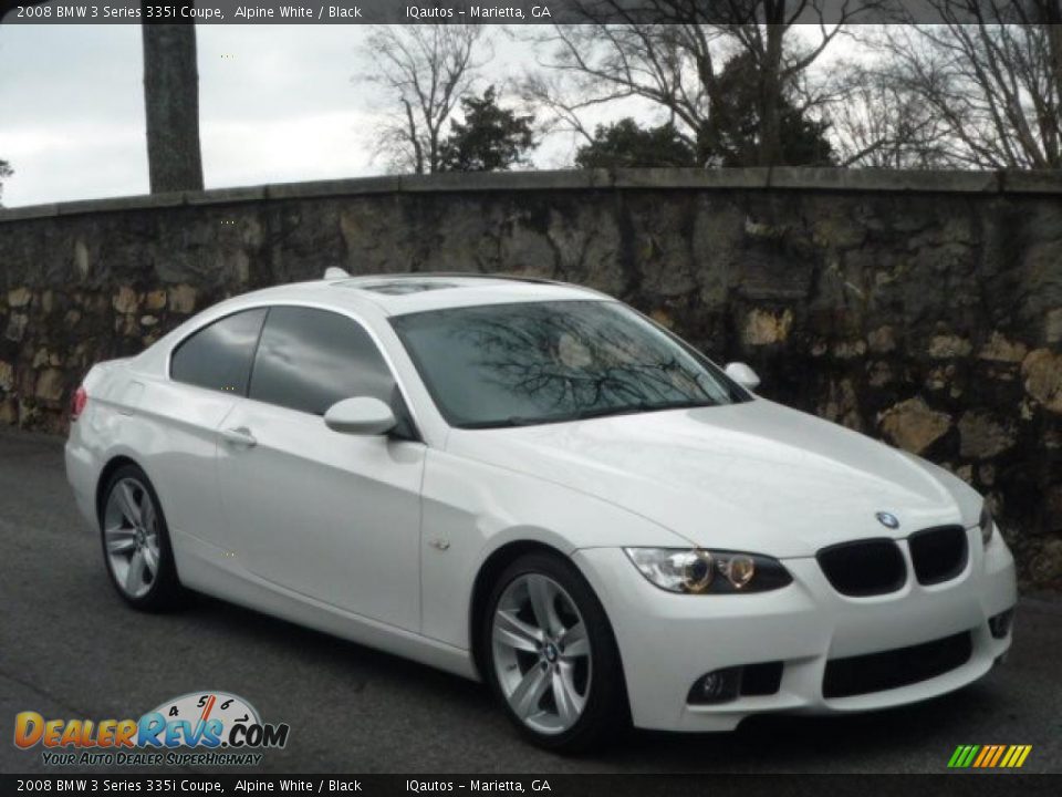 2008 BMW 3 Series 335i Coupe Alpine White / Black Photo #1