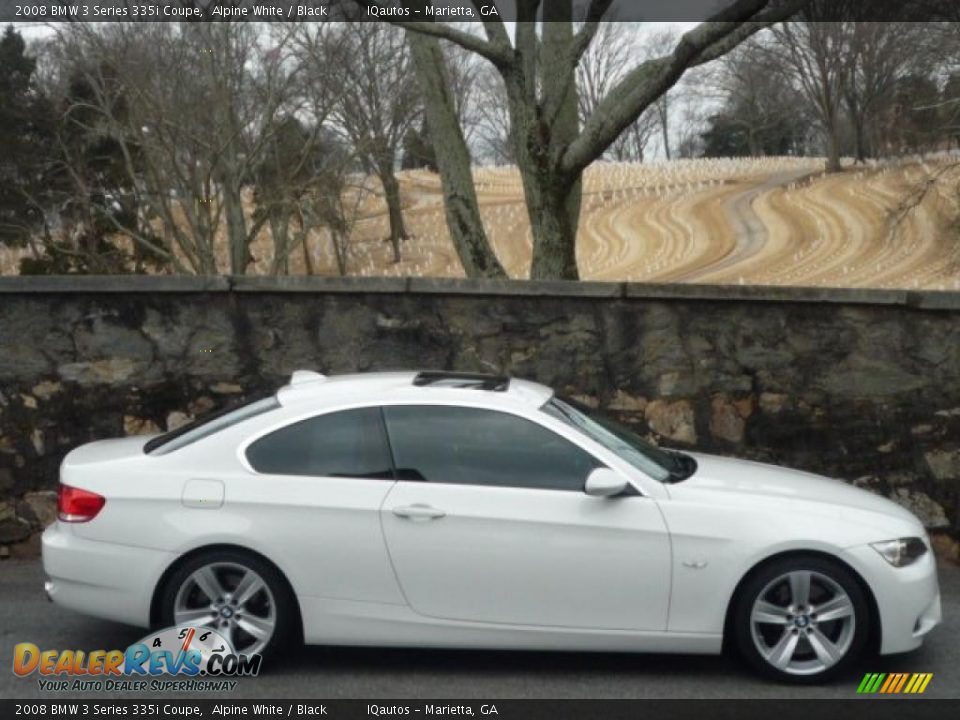 2008 BMW 3 Series 335i Coupe Alpine White / Black Photo #2