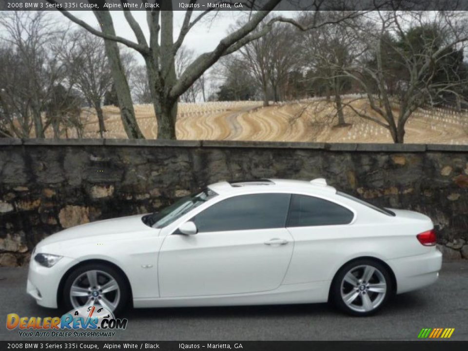 2008 BMW 3 Series 335i Coupe Alpine White / Black Photo #5
