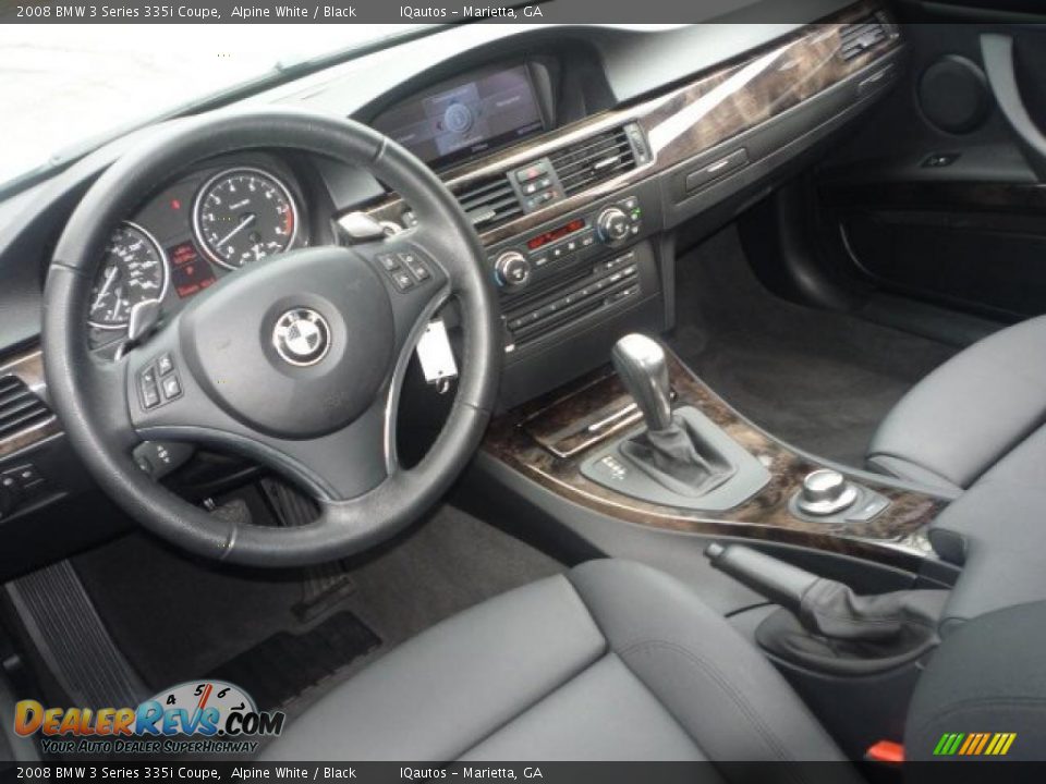 2008 BMW 3 Series 335i Coupe Alpine White / Black Photo #9