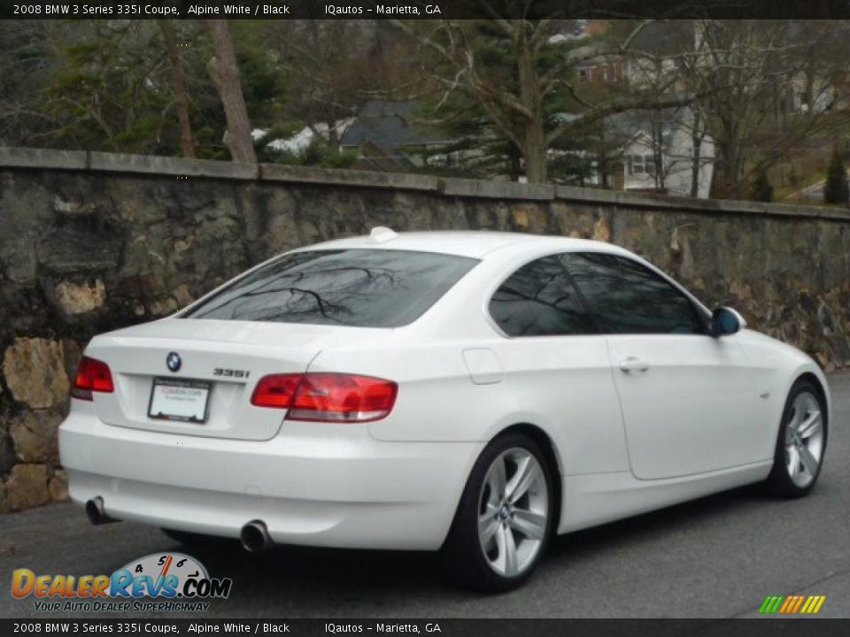 2008 BMW 3 Series 335i Coupe Alpine White / Black Photo #12