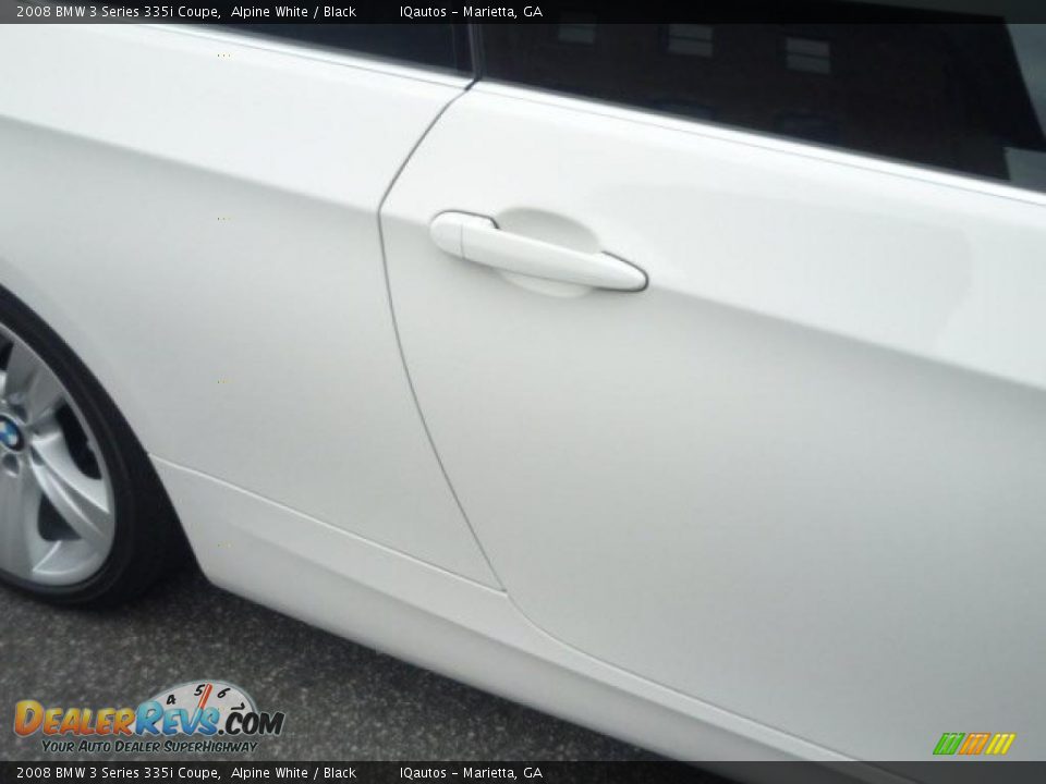 2008 BMW 3 Series 335i Coupe Alpine White / Black Photo #25