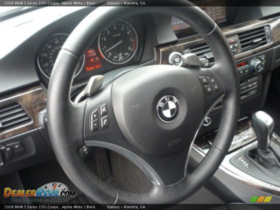 2008 BMW 3 Series 335i Coupe Alpine White / Black Photo #29