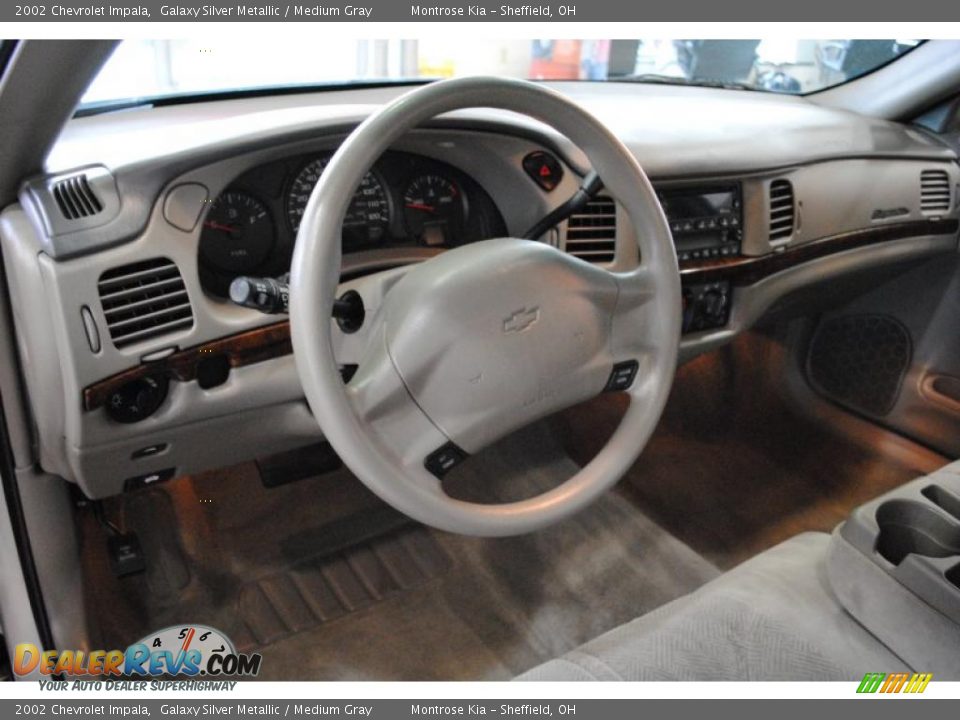 2002 Chevrolet Impala Galaxy Silver Metallic / Medium Gray Photo #14