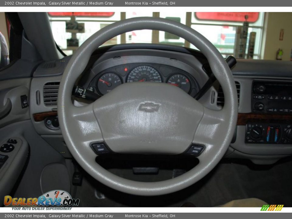 2002 Chevrolet Impala Galaxy Silver Metallic / Medium Gray Photo #35