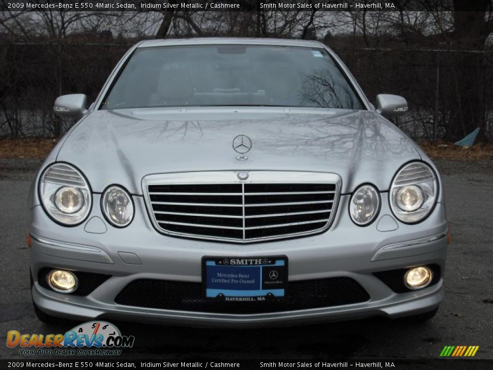 2009 Mercedes-Benz E 550 4Matic Sedan Iridium Silver Metallic / Cashmere Photo #1