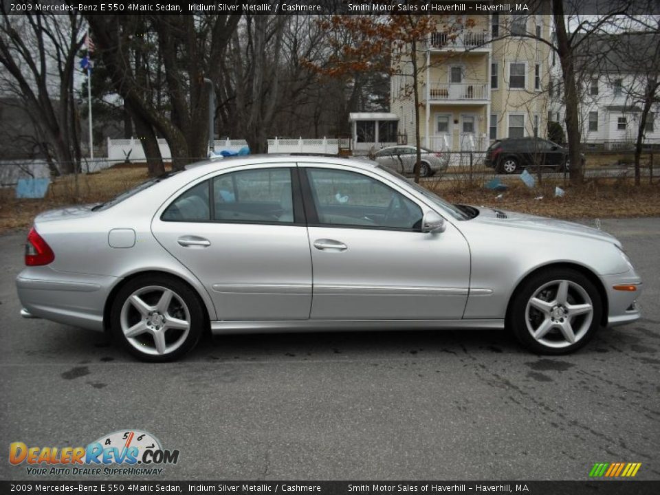 2009 Mercedes-Benz E 550 4Matic Sedan Iridium Silver Metallic / Cashmere Photo #7