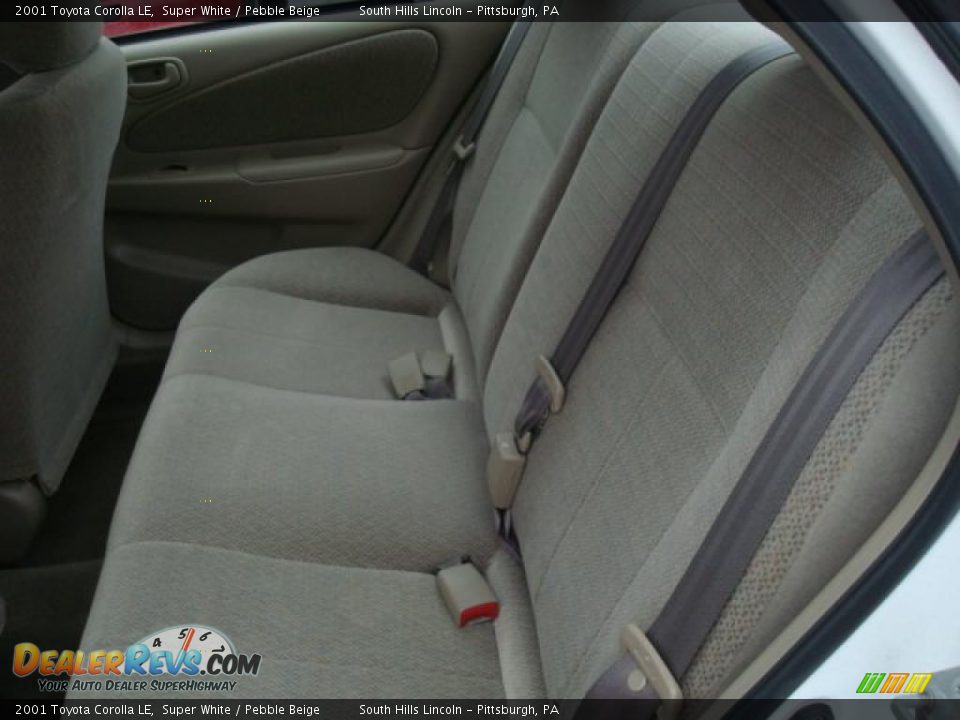 2001 Toyota Corolla LE Super White / Pebble Beige Photo #9