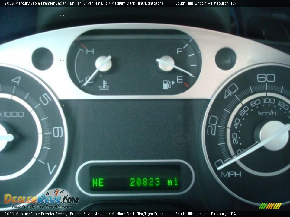 2009 Mercury Sable Premier Sedan Brilliant Silver Metallic / Medium Dark Flint/Light Stone Photo #15
