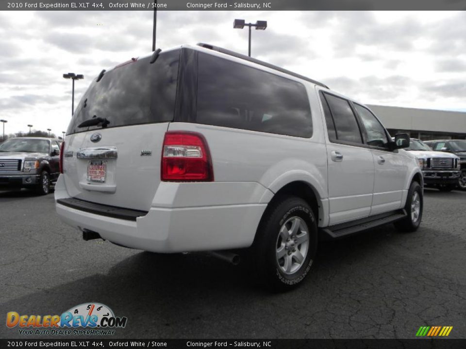 2010 Ford Expedition EL XLT 4x4 Oxford White / Stone Photo #3