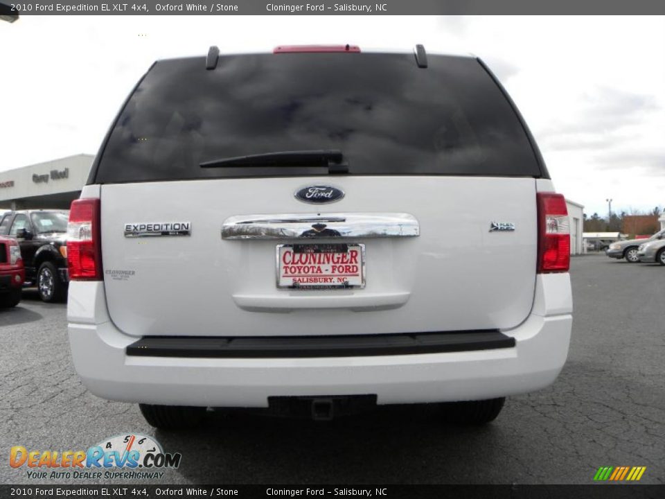 2010 Ford Expedition EL XLT 4x4 Oxford White / Stone Photo #4