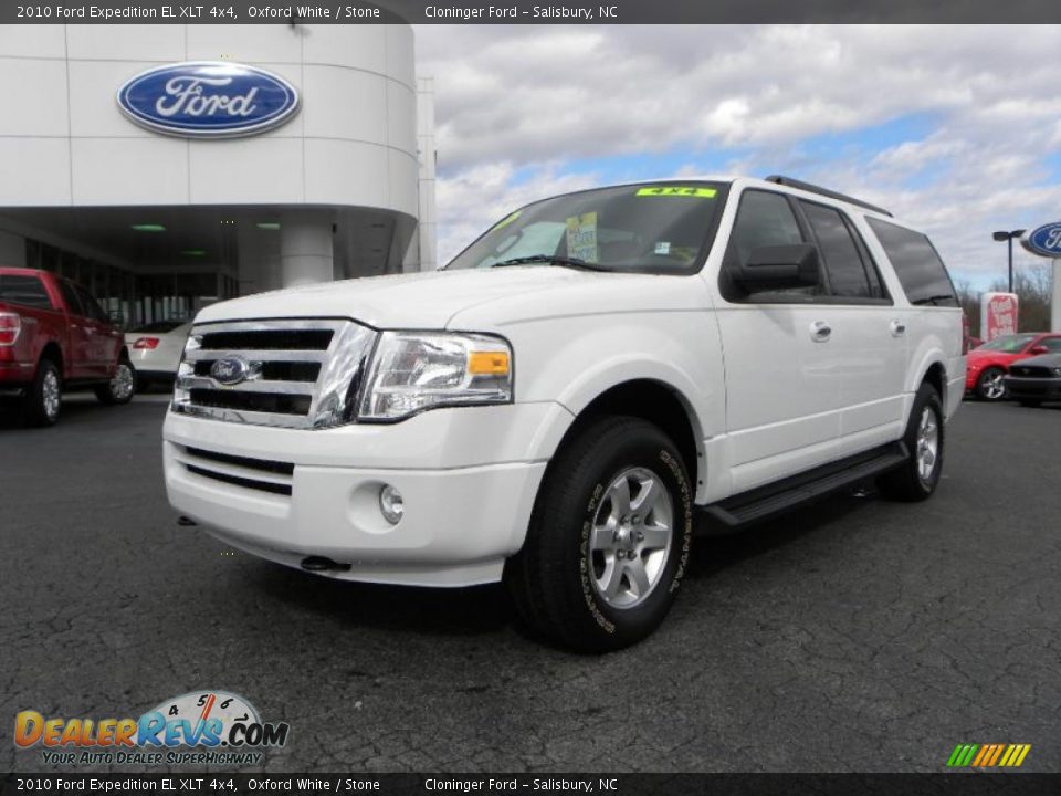 2010 Ford Expedition EL XLT 4x4 Oxford White / Stone Photo #6
