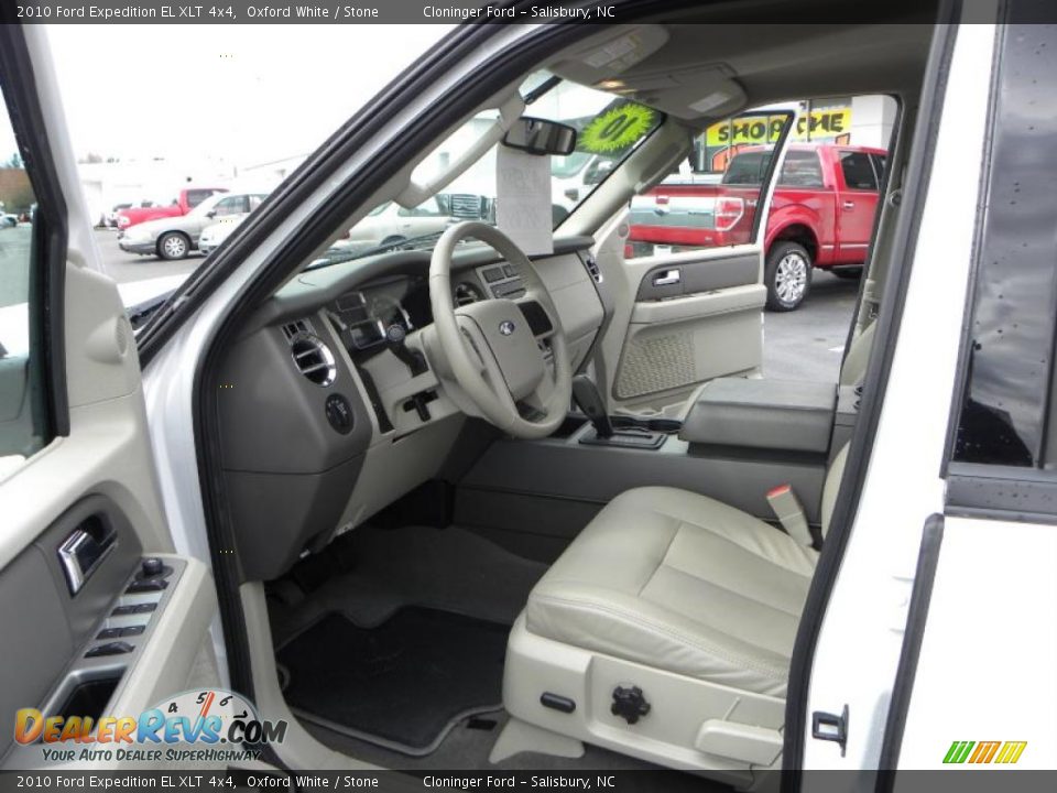 2010 Ford Expedition EL XLT 4x4 Oxford White / Stone Photo #8