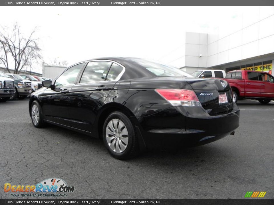 2009 Honda Accord LX Sedan Crystal Black Pearl / Ivory Photo #21