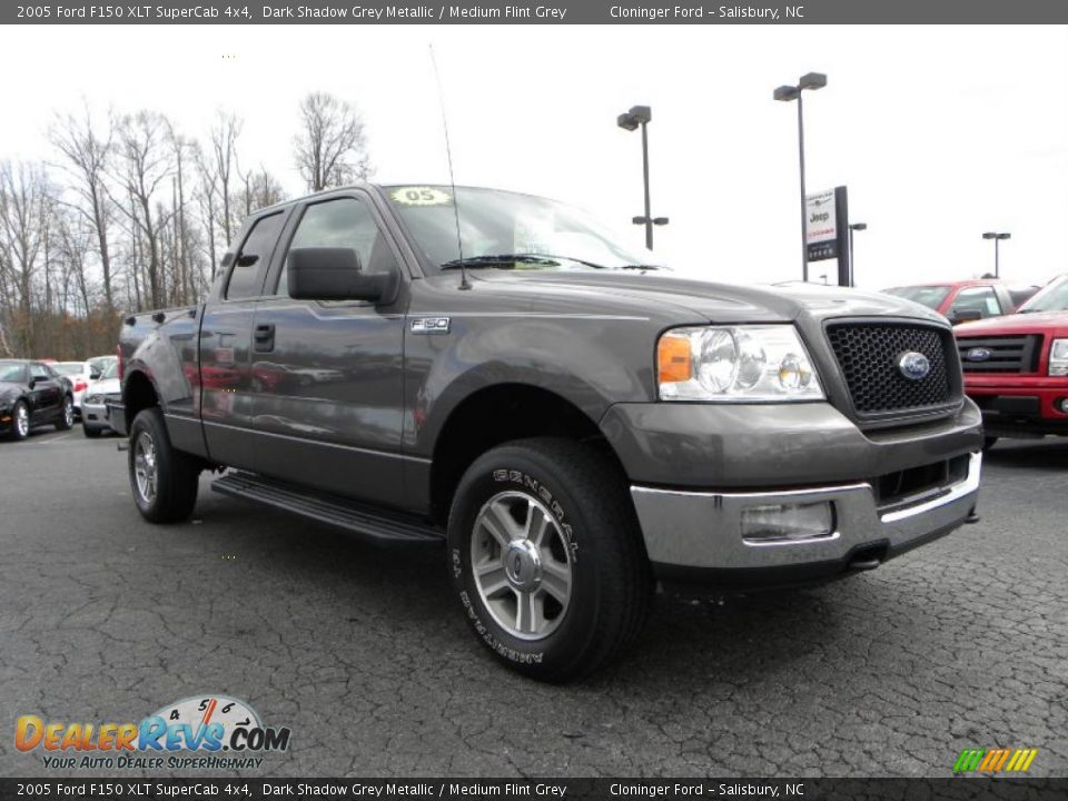 2005 Ford F150 XLT SuperCab 4x4 Dark Shadow Grey Metallic / Medium Flint Grey Photo #1